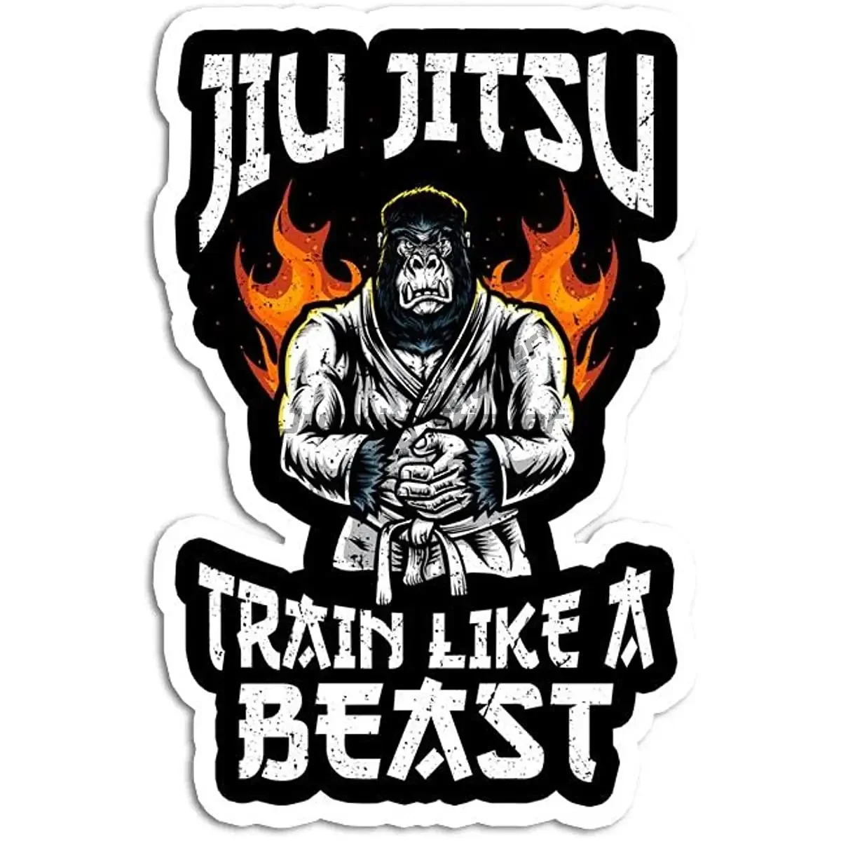 Фото Креативная ПВХ-наклейка Jiu Jitsu BJJ для украшения автомобиля, мотоцикла, шлема, окна, холодильника, стены, аксессуары №3