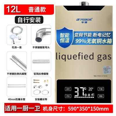 

Hemisphere Gas Water Heater Household Constant Temperature Strong Discharge Instant Hot Bath Gas Water Heater