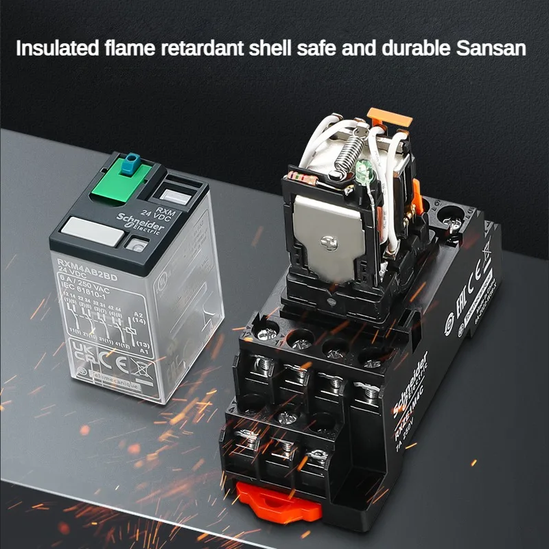 Оригинальное промежуточное реле Schneider Rxm2lb2bd JD Rxm4lb2p7 F7 24 В 220 8 футов 14