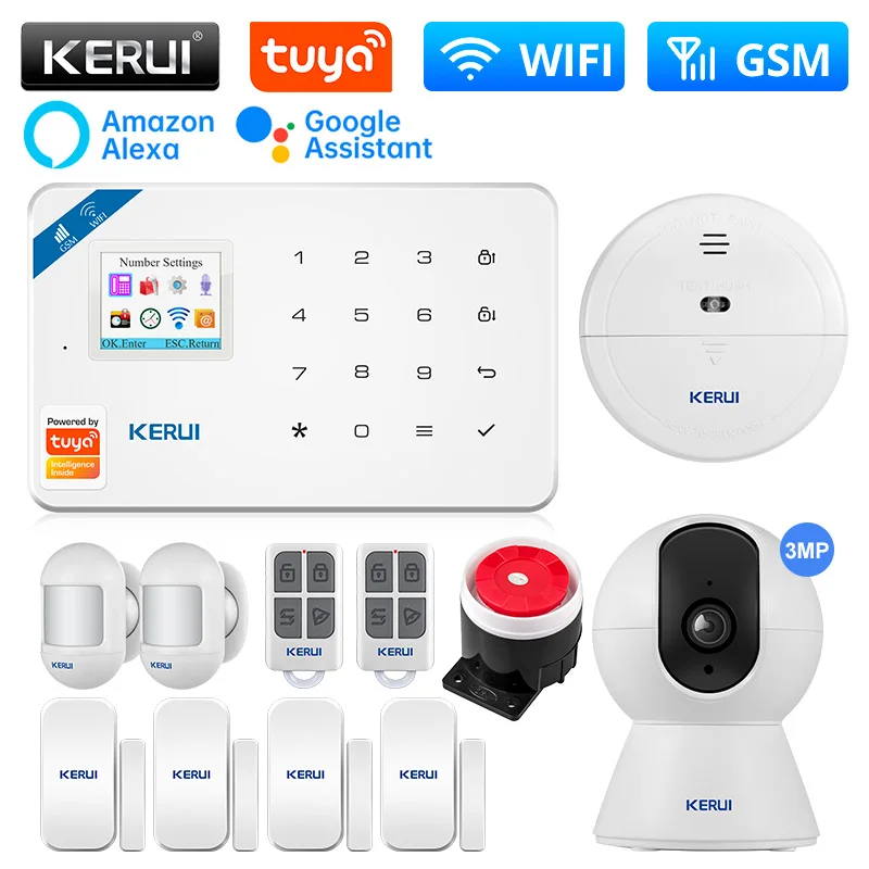 

Охранная сигнализация KERUI W181, GSM, Wi-Fi, 433 МГц