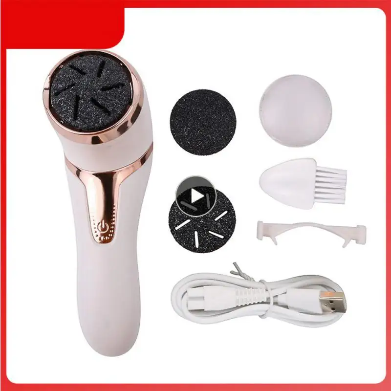 

Electric Foot File Remover Protable USB Charging Pedicure Foot Care Tools With 3 Different Roller Head Dead Dry Skin Remover