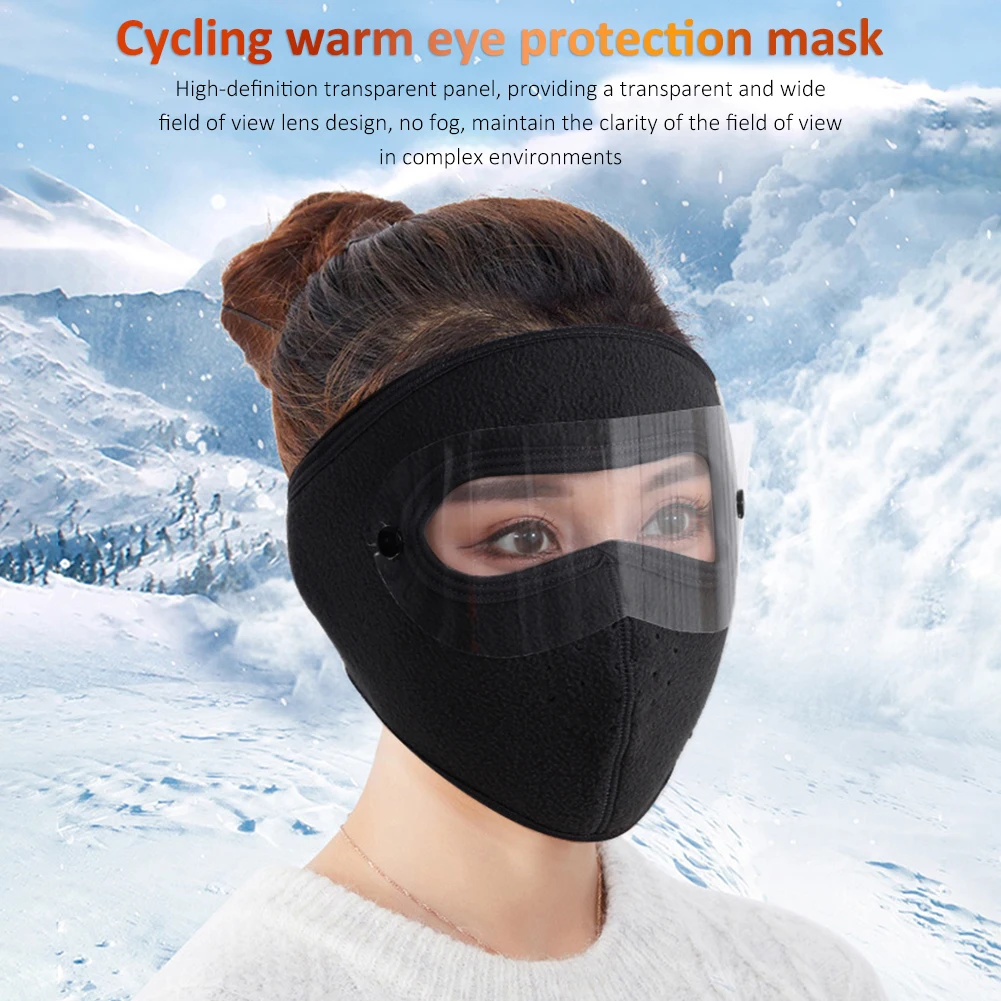 

Full Face Mask Windproof Warm Antifog Removable Outdoor Dustproof Breathable Motorcycle Cold Protection Muffle Head Cover