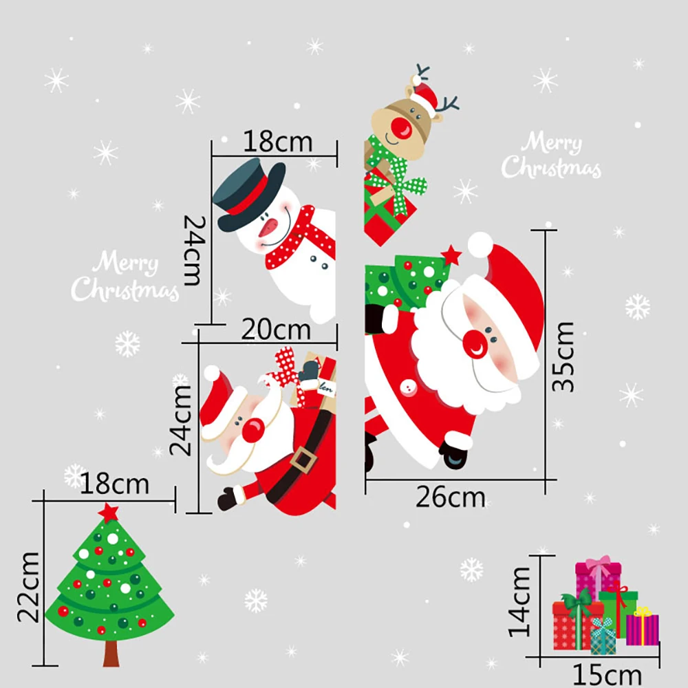 

Рождественская наклейка на окно