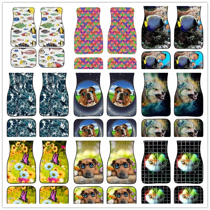 4 шт./упаковка автомобильные напольные коврики для морской рыбы