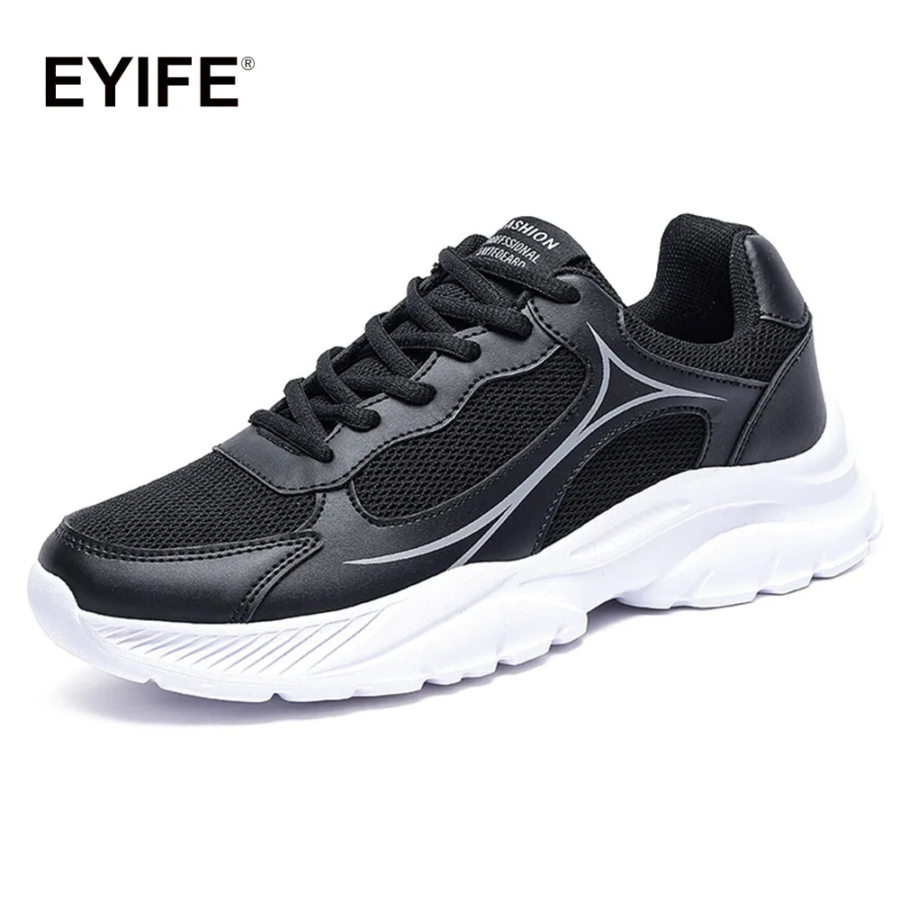 

Кроссовки EYIFE мужские сетчатые, Лоскутная спортивная обувь для бега и ходьбы, большие размеры 39-46, на плоской подошве, весна 2023