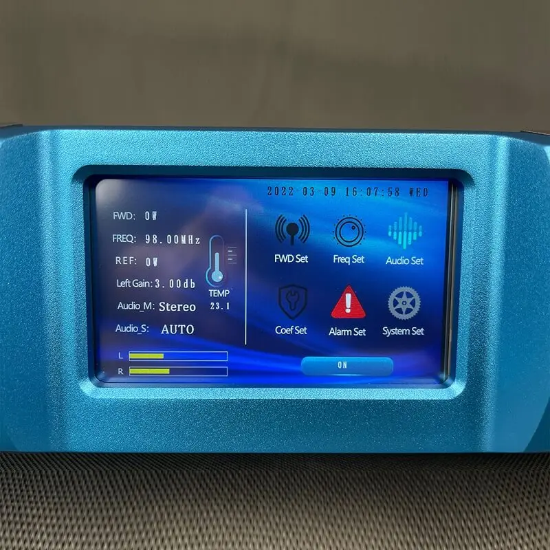 87.5 -108MHZ Touch Screen Radio 500 Watt Fm Transmitter 500W |