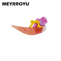 meyrroyu acrylic material brooches for women high quality geometric shape woman pins brooch drop shipping wholesale