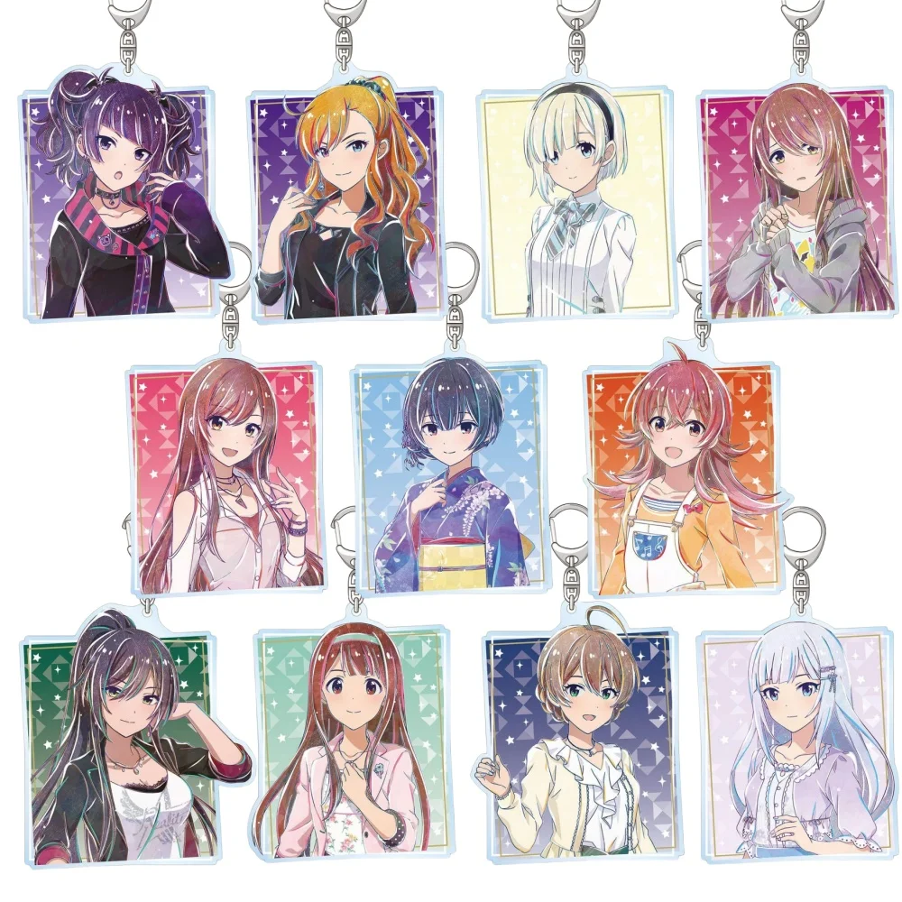 Фото Периферийный магазин аниме The Idolm@ster Miki Chihaya Yukiho Jougasaki Leon Kohaku Okuzora, акриловый брелок-подвеска, подарки около 6 см №1