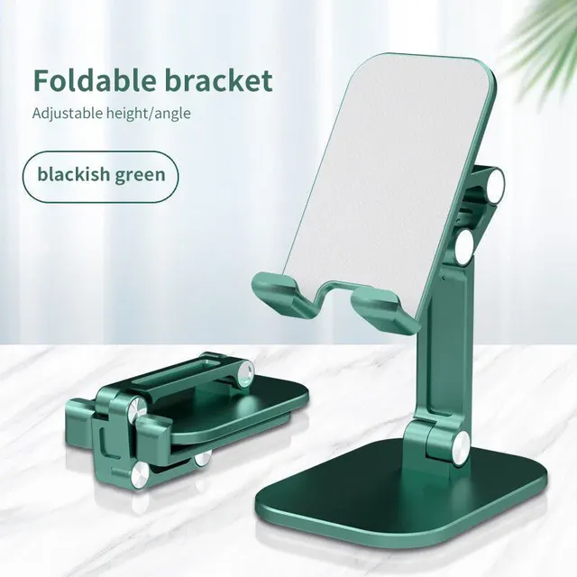 Adjustable Foldable Desk Mobile Phone Holder For iPhone iPad Tablet Flexible Table Desktop 5