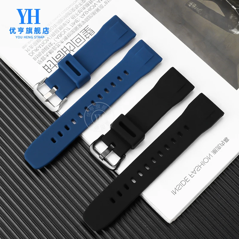 Силиконовый ремешок для часов Casio PROTREK series PRW-60/PRW-70YT/50/30, спортивный ремешок, 23 мм, мужской водонепроницаемый браслет