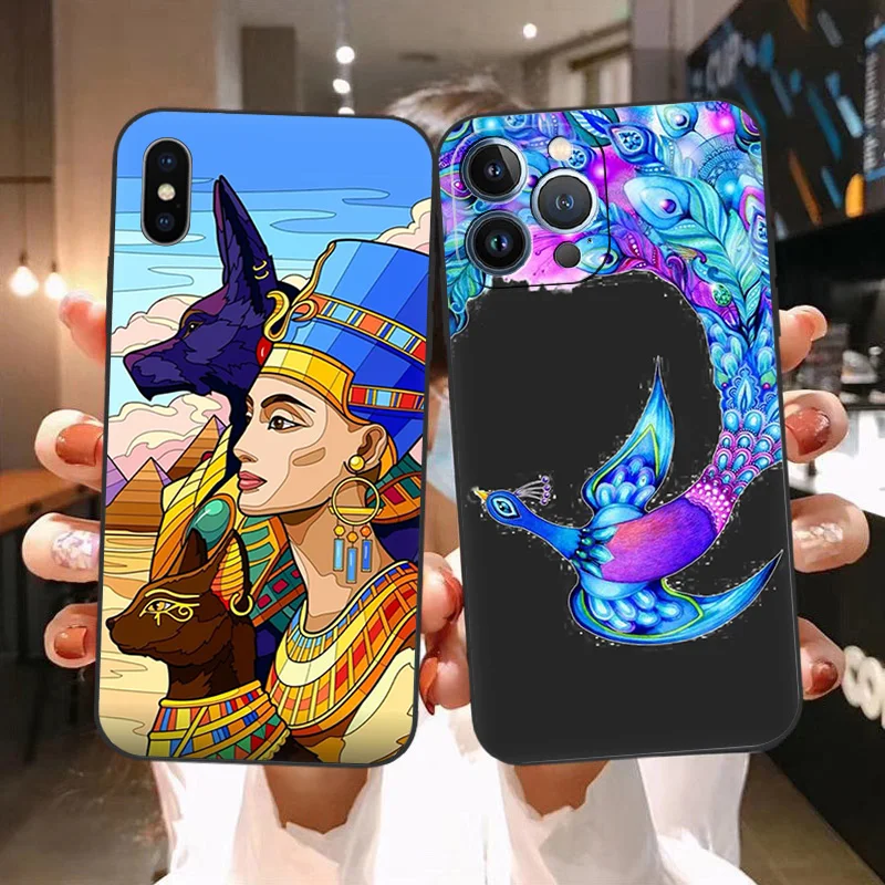 Чехол для Телефона iphone 16Plus XR XSMax 15 14 13 12 11 16 ProMax Mini 7 8Plus песочные часы Феникс дракон