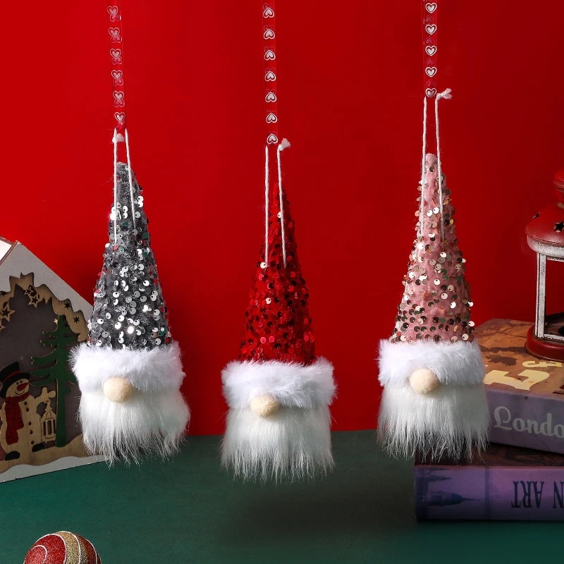 Рождественский подвесной гном плюшевый аксессуар для куклы рождественского