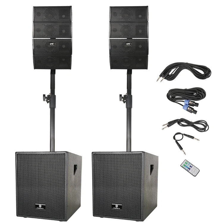 

12 Inch 2.1 party multimedia home theatre pa karaoke active column array bass subwoofer dj speaker box & horn system set
