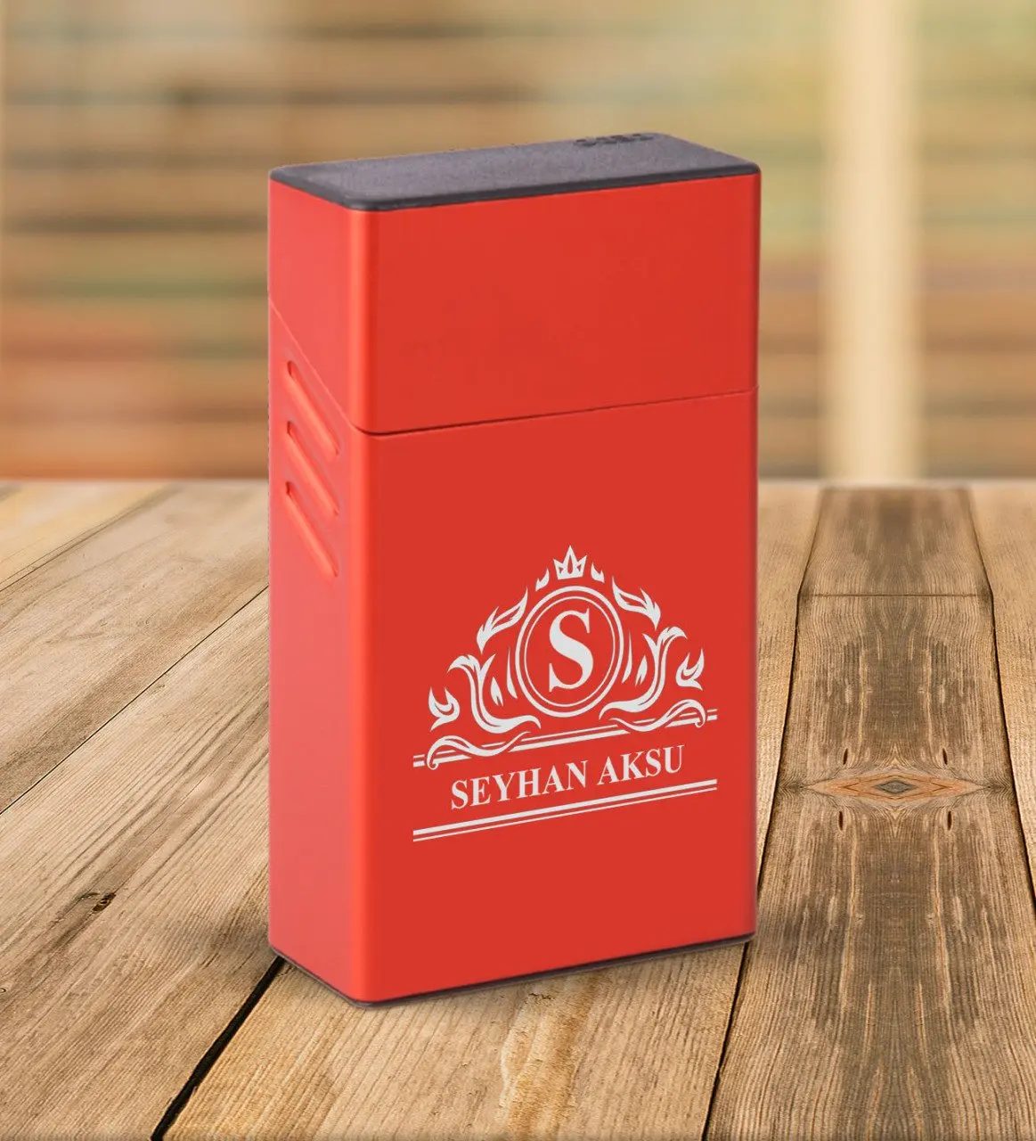 

Personalized Is Red Touch of Size Metal Cigarette Kutusu-11
