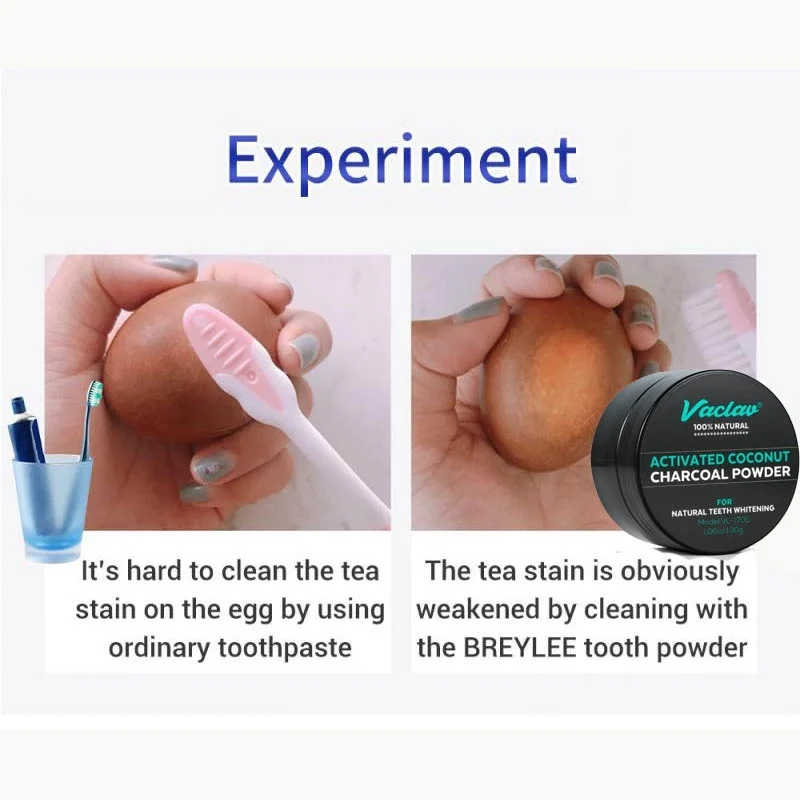30 г кокосовое отбеливание зубов Уход за полостью рта угольный порошок