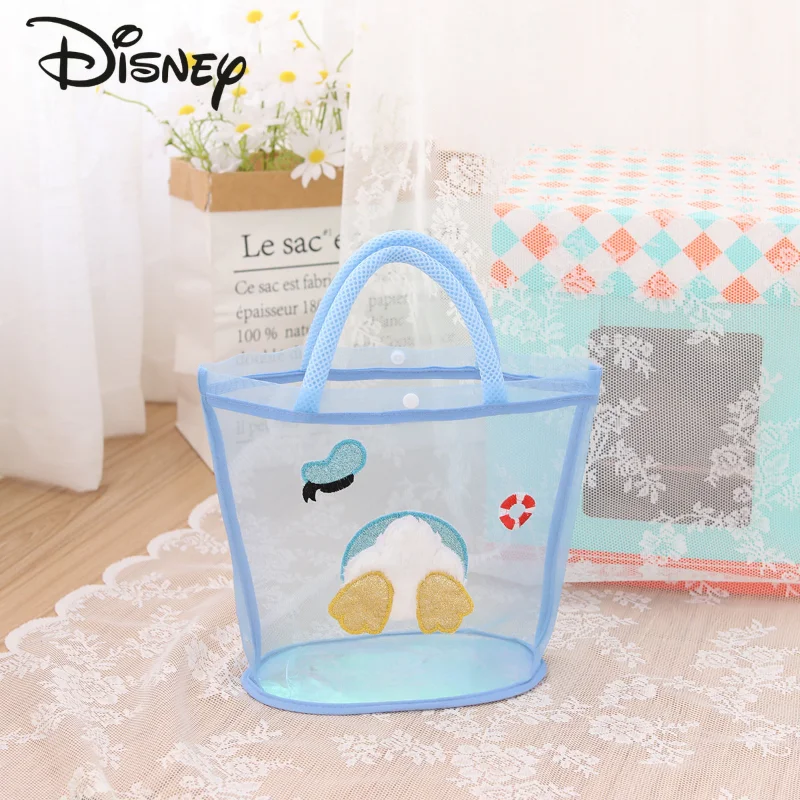 Disney Daffy New Women's Handbag Fashion Hollow Out Women's Wash Bag Cartoon Love Multi Functional Large Capacity Storage Bag