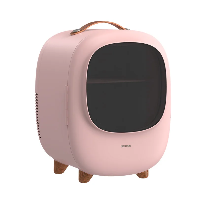 

Household Mini Fridge 8L Portable Refrigerators for Home Car Travel Cold and Warm Makeup Cosmetic Drinks Cool Freezer 60W