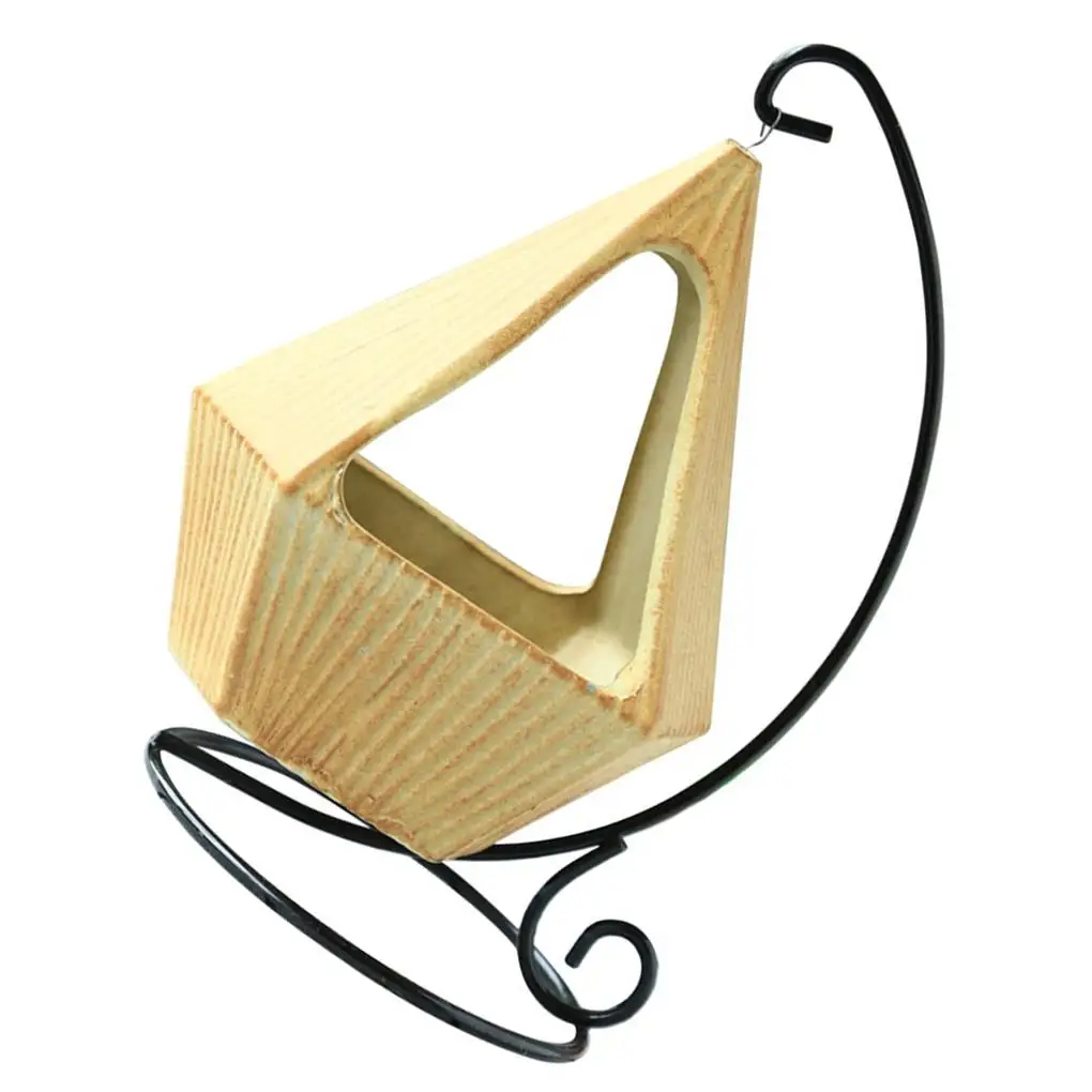 

Hanging Ceramics Vase Flower Plant Pot Container Decor Geometric Plant Stand Holder Home Decor