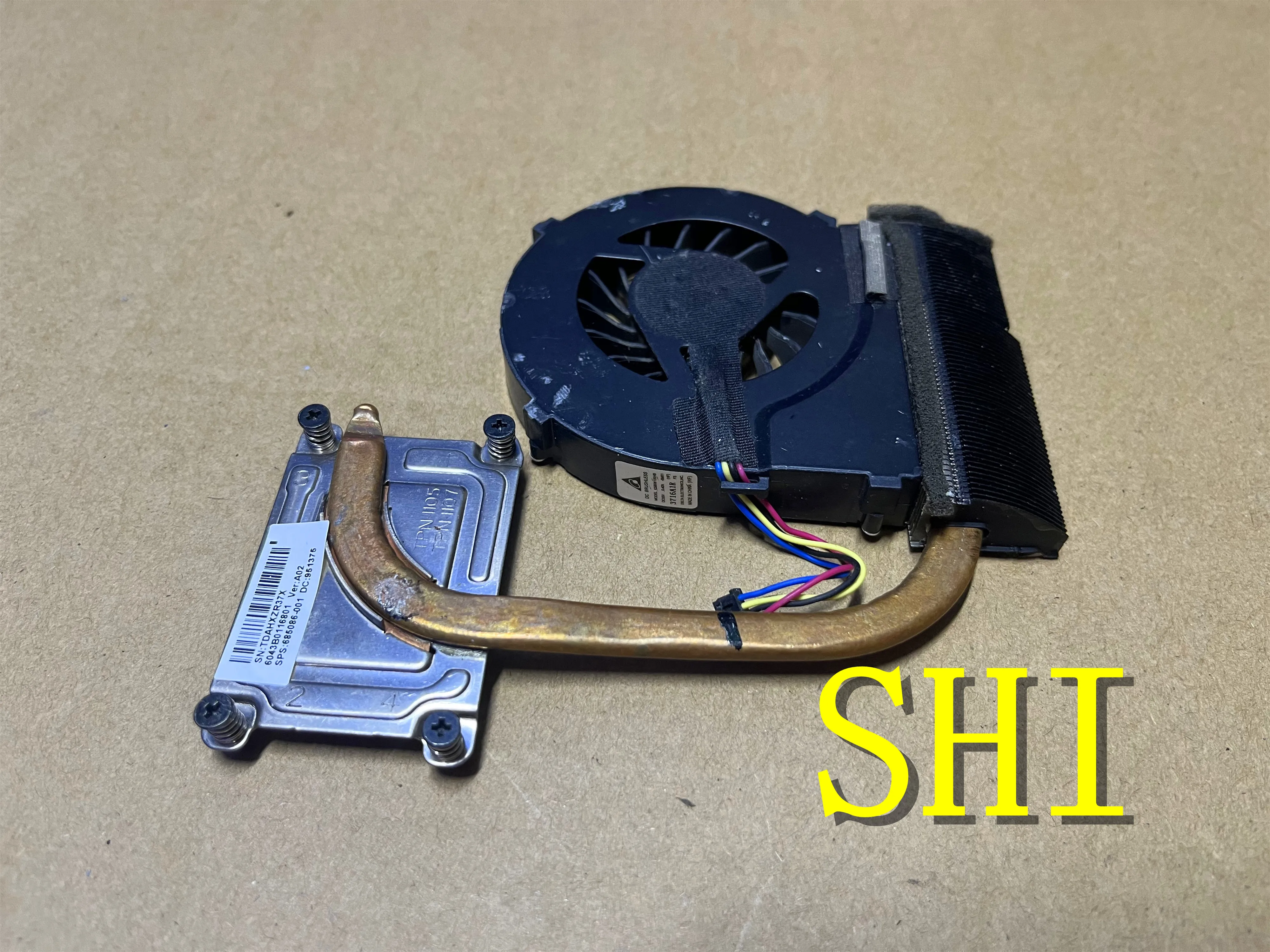 Оригинальный б/у радиатор и вентилятор для HP 450 455 1000 2000 CQ45 685086-001 бесплатная