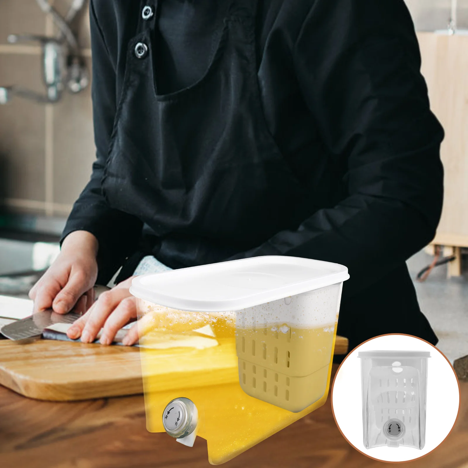 

Dispenser Water Refrigerator Pitcher Fruit Jar Drink Filter Kettle Cold Spout Fridge Container Lemonade Storage Bucket Ice Jug