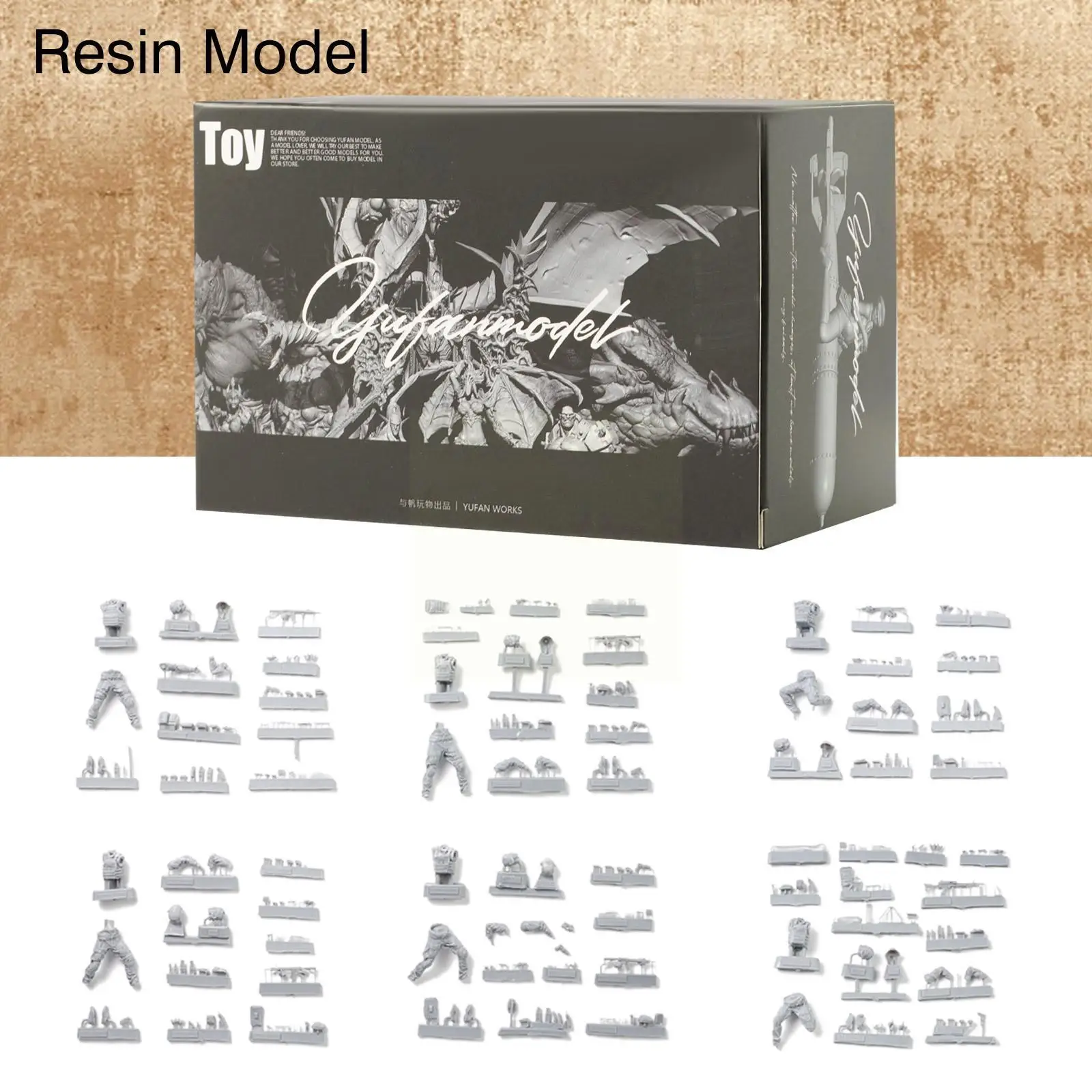 

1/35 Resin Model Kits DIY Figure Resin Soldier Self-assembled A-887 O8W2