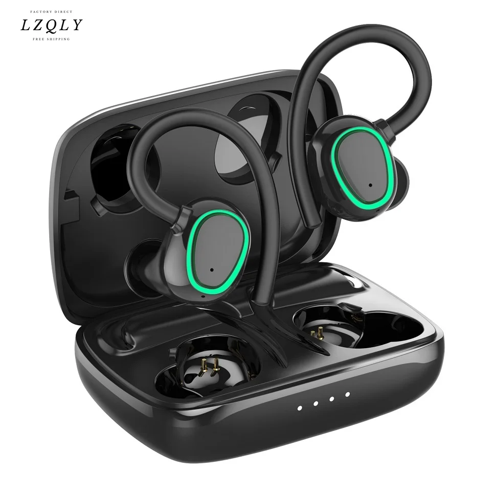 

Tws Bluetooth 5.1 Earhook Earphone Sports Headsets Headphone Wireless Earbuds Noise Reduction with Microphone for Hifi Music