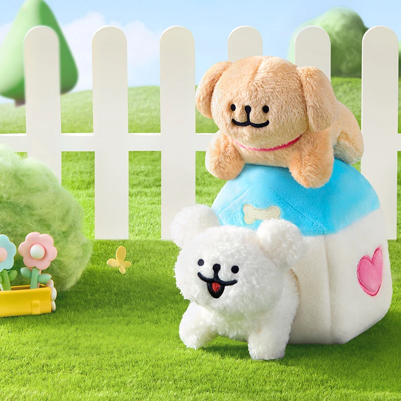 Фото 10 см линия щенок плюшевая кукла Hapiness Go Go милая кавайная плюшевая кукла новая подвеска украшения коллекция настольный дисплей подарочная игрушка №5