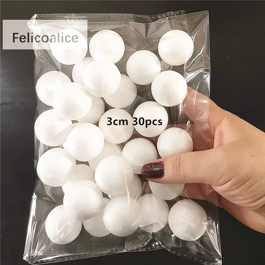 

Белые моделирующие шары из пенополистирола