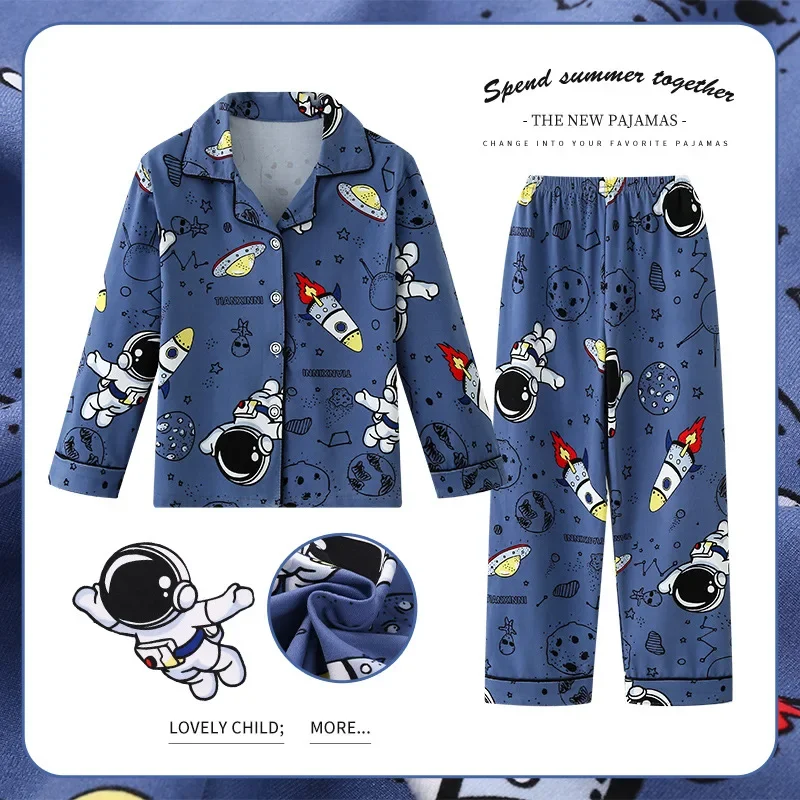 Пижамный комплект детский с длинным рукавом и изображением Микки Мауса