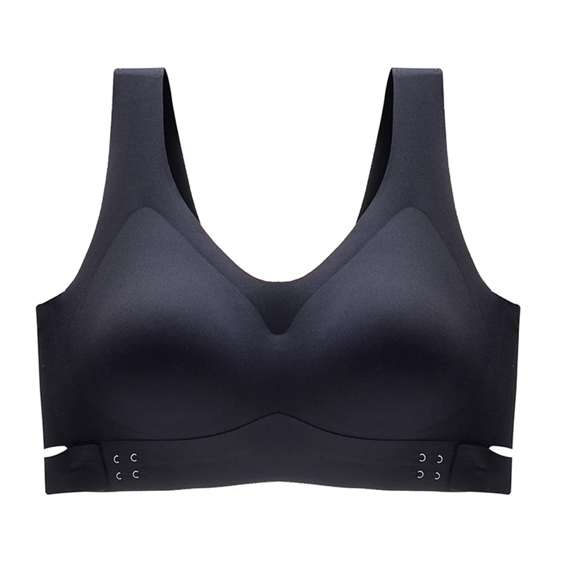 

Anti-oxidative Underwear Women's No Steel Ring Gather Support Adjustment Bra Women's Seamless Beautiful Back Cross Front Buckle