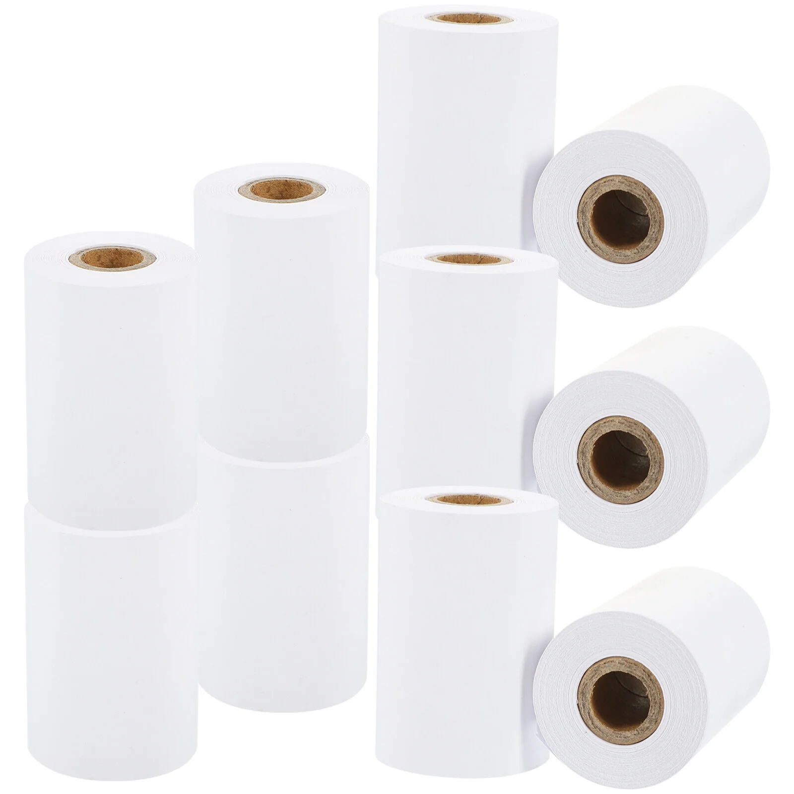 

10 Rolls Receipt Paper Thermal Papers Cash Register Multifunction Cashier Multipurpose Printing Blank Labels