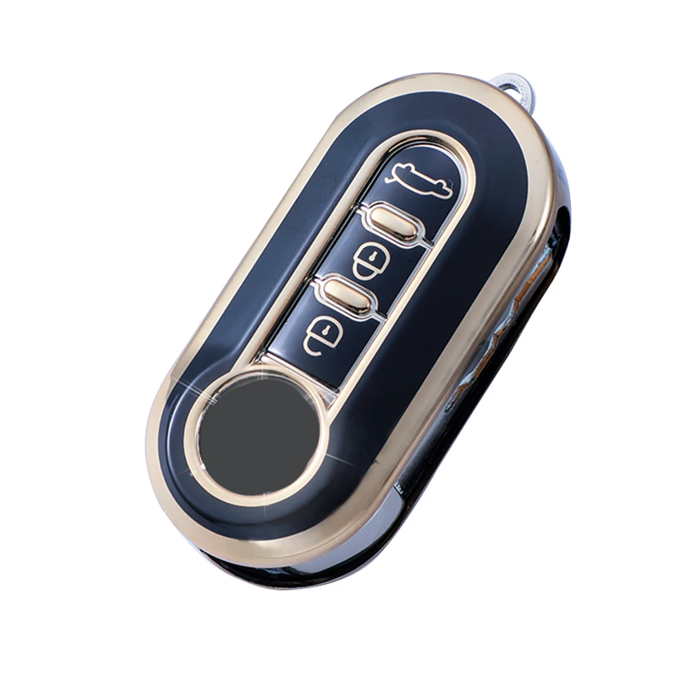 

TPU Car Key Cover Case For Fiat 500 500 C 500L 500X Brava Doblo Ducato Fiorino Grande Punto Panda Palio Protector Key Shell