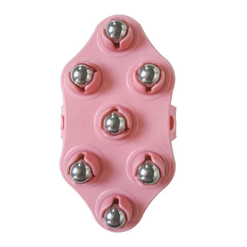

7 Ball Palm Shaped Lymphatic Hand Held Massager with Magnetic for Neck Roller Ball Massage Stress Relief Muscle Roller Fitness