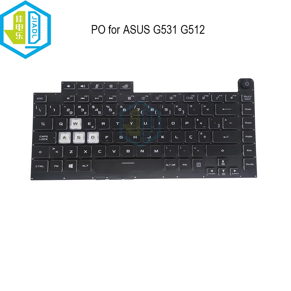 

RGB Backlit Portuguese keyboard for ASUS ROG Strix G531 G512 G531G G531GW G531GV color light gaming notebook keyboards 4613ND00