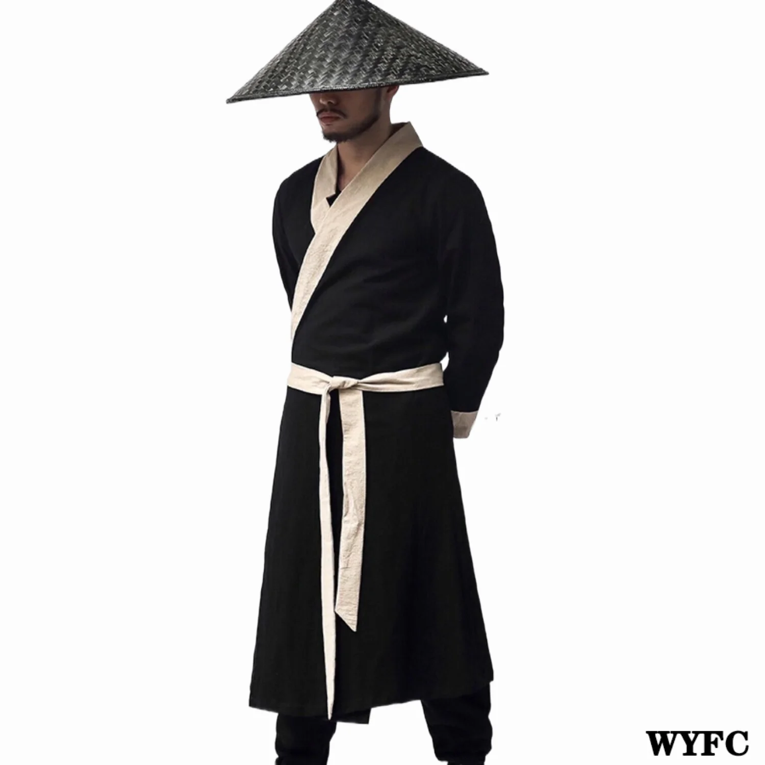 

Chinese Traditional Ancient Hanfu Men Handsome Knight Swordsman Cosplay Assassin Martial Arts TV Show Clothing Pure Black White