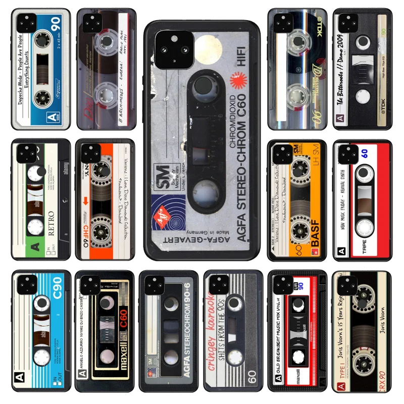 

Retro Vintage Cassette Tape Phone Case for Google Pixel 7 Pro 7 6A 6 Pro 5A 4A 3A Pixel 4 XL Pixel 5 6 4 3 XL 3A XL 2 XL Funda