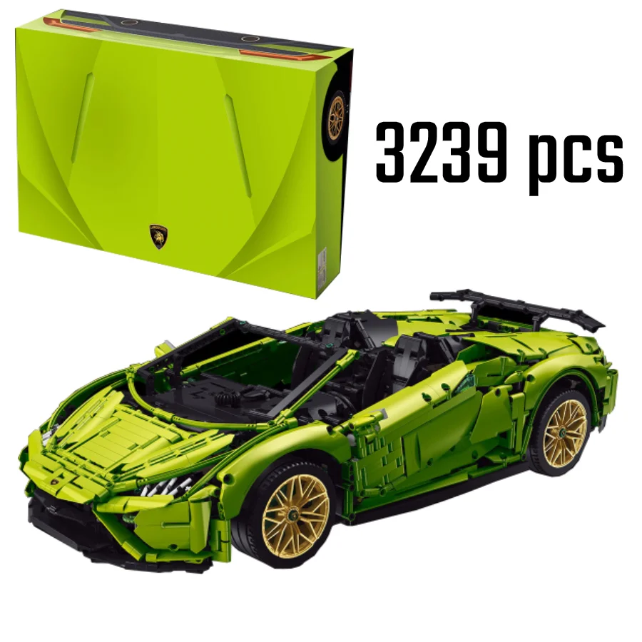 

New High-Tech Huracan Evo Spyder Fast Racing Car K131 Model Building Blocks Bricks Set Furious Toys For Children