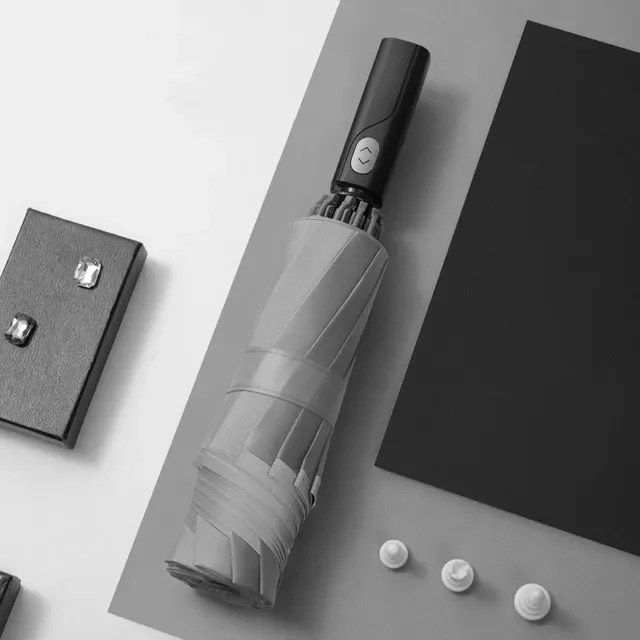 

Reverse Automatic Umbrella Rain Women Men Car Large Business 3Folding Umbrellas 10 Ribs Reflective Stripe Paraguas