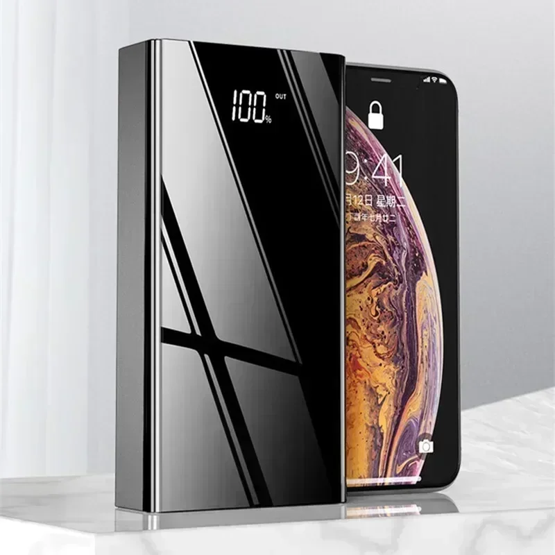 Power Bank 200000 mAh Портативный PowerBank с быстрой зарядкой 100000 Внешнее зарядное устройство