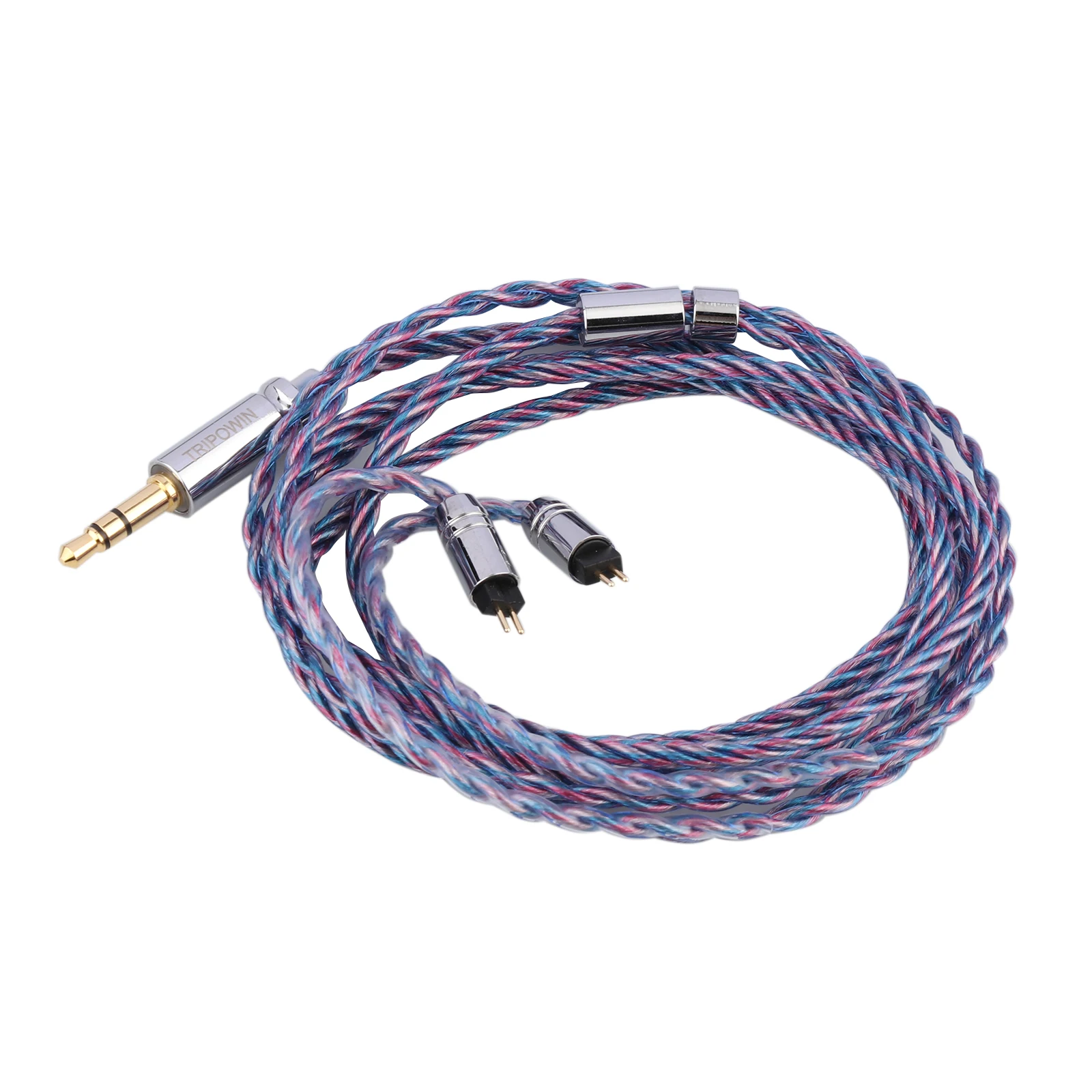 

Tripowin Sirene 4 Cores IEM Cable 24AWG OFC Replacement Cable 32 Wires Per Core with PVC Cover for In Ear Monitor Audiophile