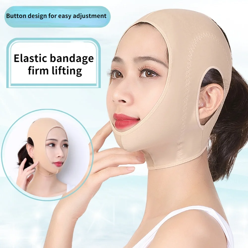 

Маска-бандаж для подтяжки кожи лица, против двойного подбородка