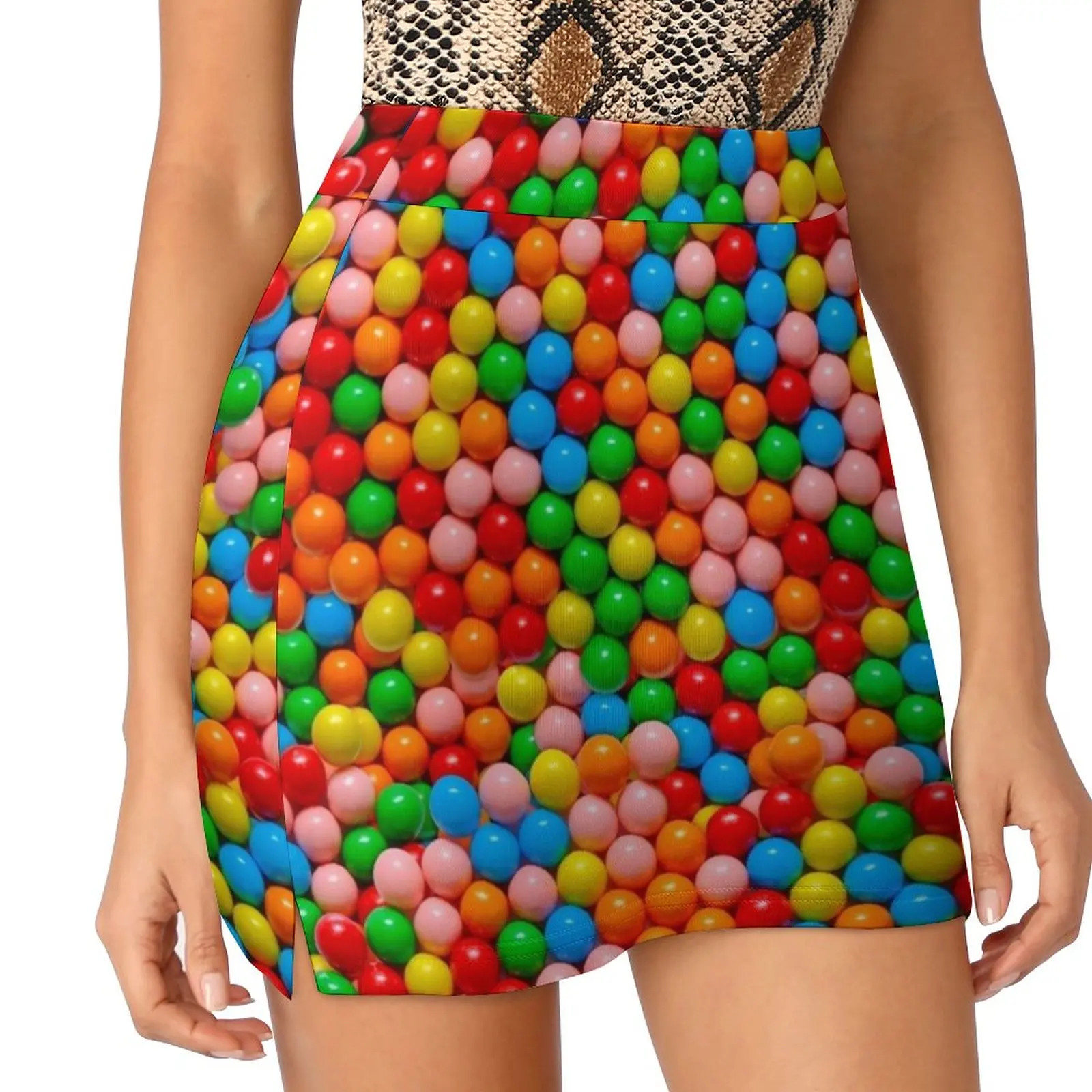 Мини-гумбол настоящая конфетная фотоузор женская юбка спортивная юбка-юбка с