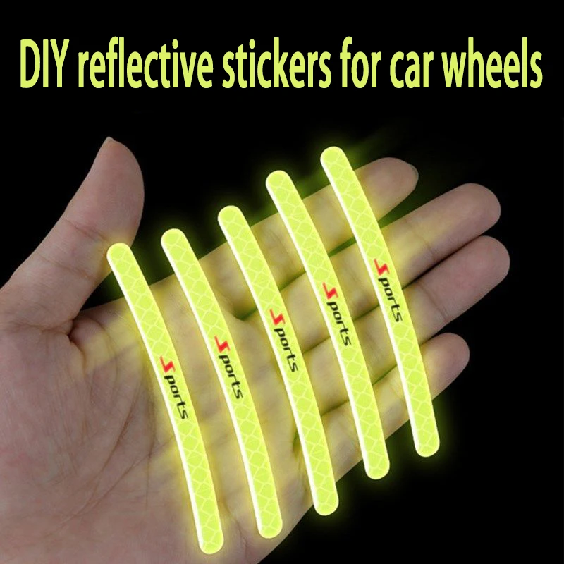 

10/20 шт., светоотражающие наклейки на автомобильные колеса