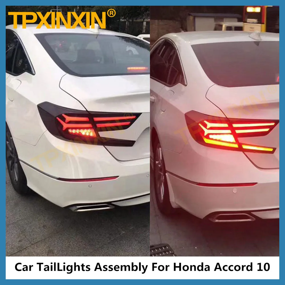 

Car TailLights Assembly For Honda Accord 10 LED Taillight Rear Tail Lamp Dynamic Turn Car Rear Lamp LED Signal Taillights