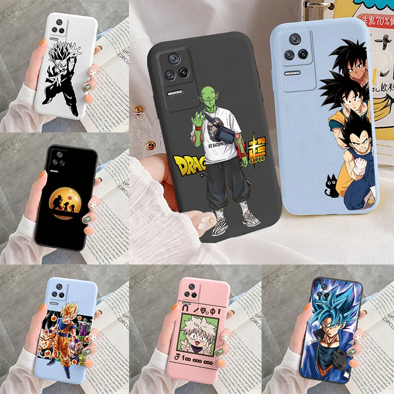 

Чехол для телефона из мультфильма «Драконий жемчуг» Goku для POCO F4 PocoF4 F 4, мягкий силиконовый Матовый Бампер для Xiaomi POCO F4