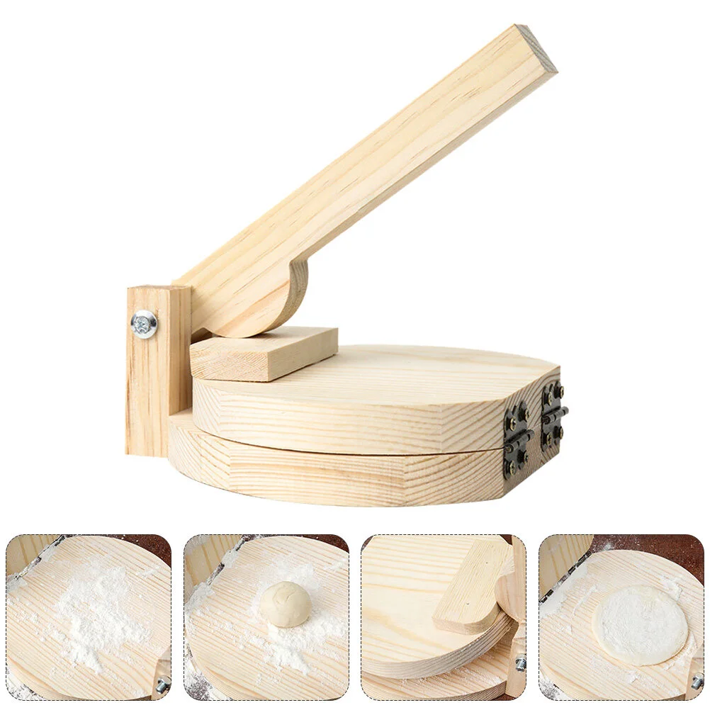 

Dumpling Wrapper Machine Making Tool Kitchen Pressing Plate Dough Mold Practical Presser Wood Wrappers Gadget Burritos