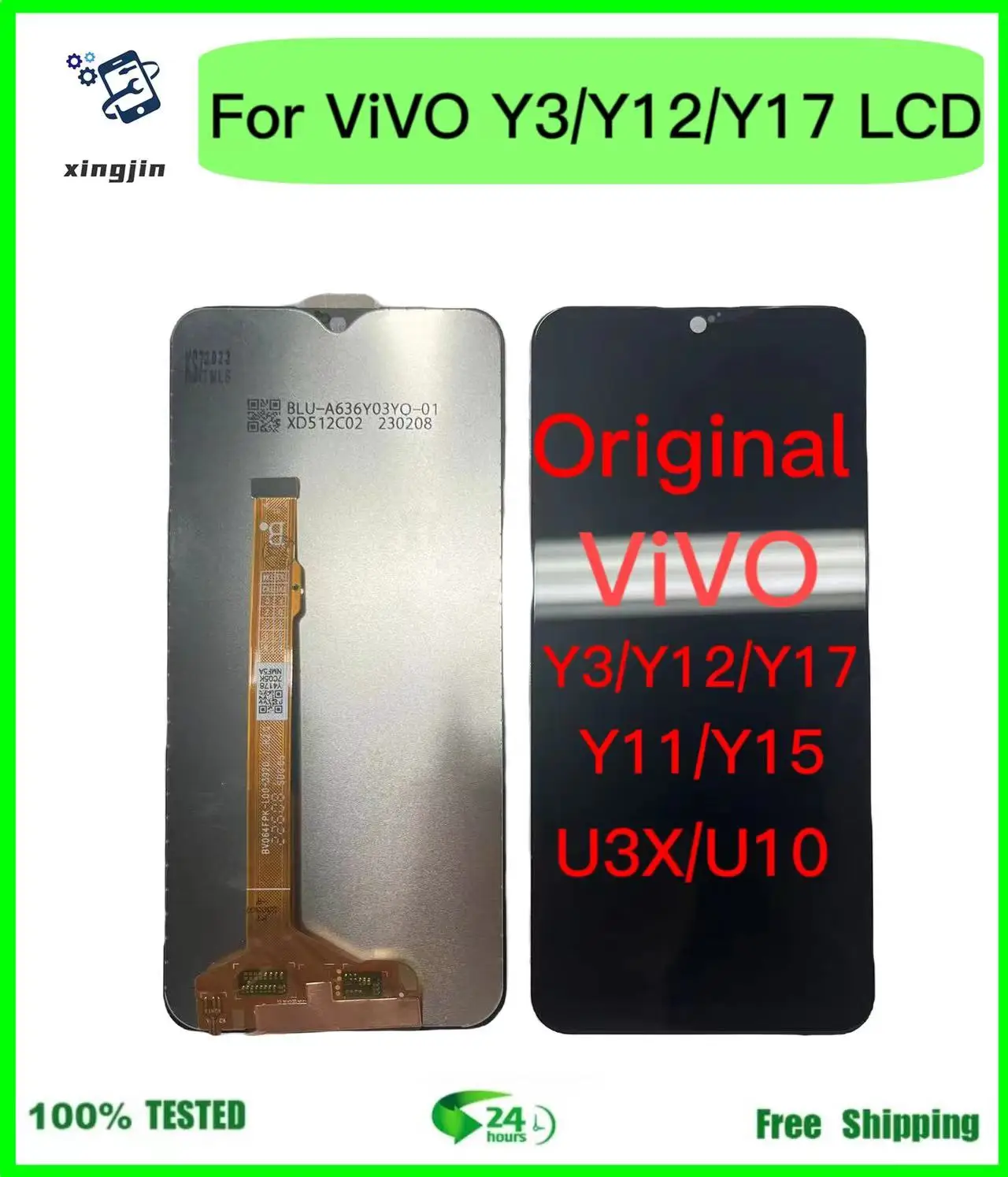 

100% Test Lcd Display Screen For Vivo Y11 Y12 Y15 Y17 Y3 LCD Display Touch Panel Sensor Digitizer Assembly For Vivo U3X U10