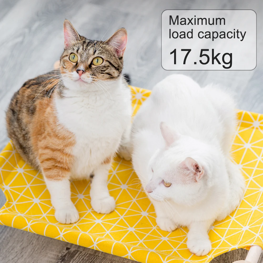 

Pet Hammock Durable Cat Bed Four Seasons Universal Removable Washable Solid Wood Kennel Litter Dog Rabbit Pet House Supplies