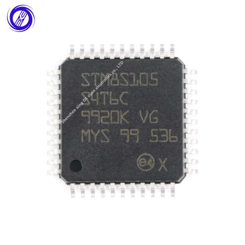 

STM8S105S4T6C LQFP-44 16MHz 16KB Flash Memory 8-bit Microcontroller MCU Micro Controller LQFP44 EEPROM 1KB RAM 2KB