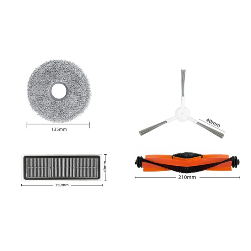 Запчасти для Dreame W20 Pro Ultra RLW32LE основная боковая щетка фильтр НЕРА насадка на